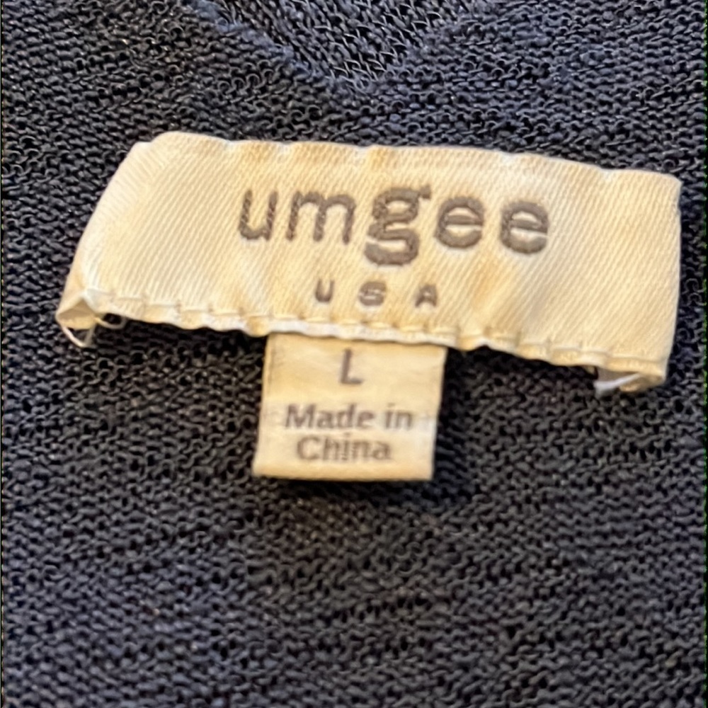 Umgee Gray Sheer Tank sz Large - Picture 5 of 6